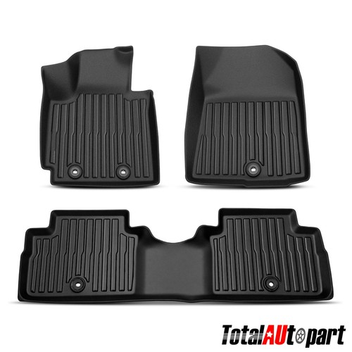 3pcs rows black floor mats - 3pcs,
